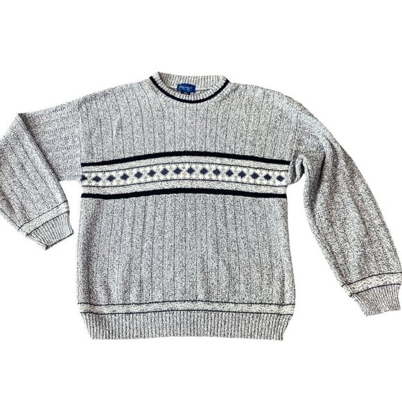 VTG Towncraft Men's Crew Neck Cotton Blend Sweater Men's M #321F - Picture 3 of 7